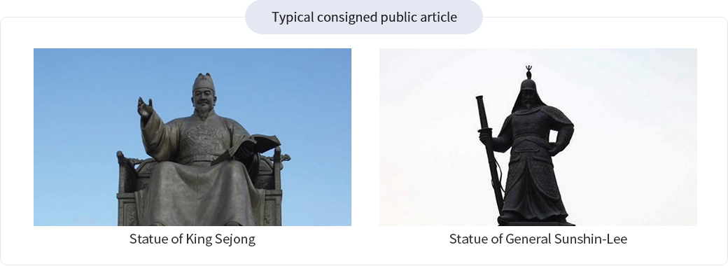 Typical consigned public article 