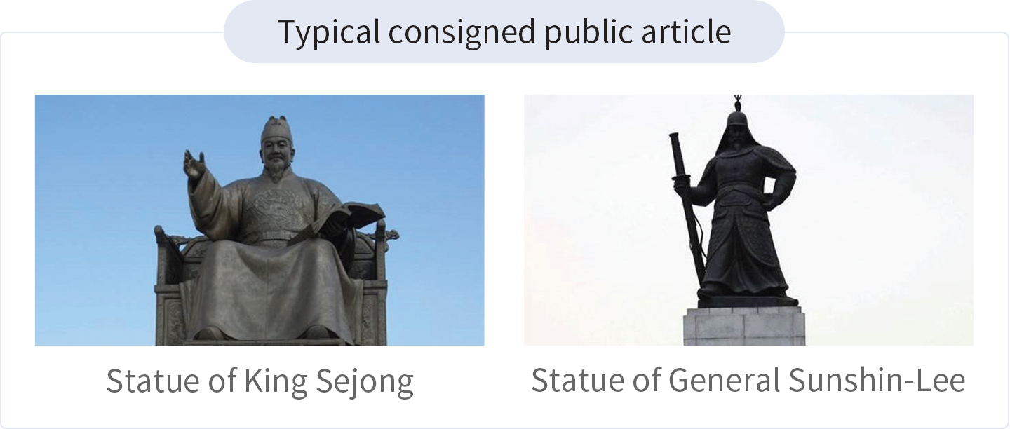 Typical consigned public article 