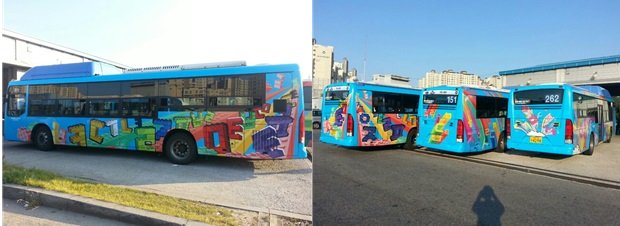 전통문화DB를 활용한 타요 버스 사진
